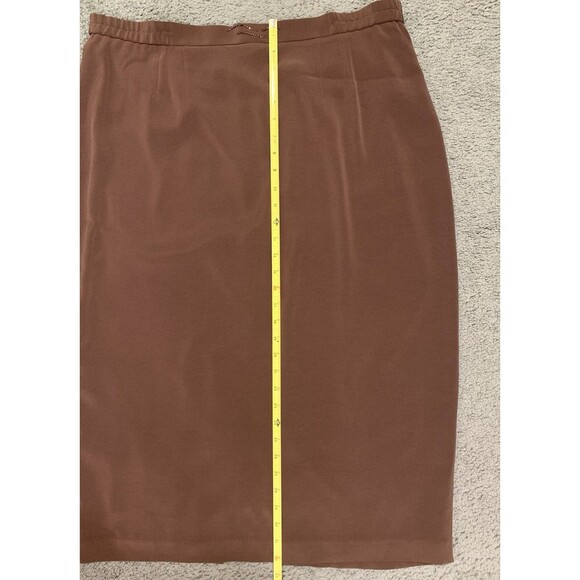 Vtg Louise Ricci Womens Suit Chocolate Brown Size 18 Beaded Embellished Lined - Picture 7 of 16